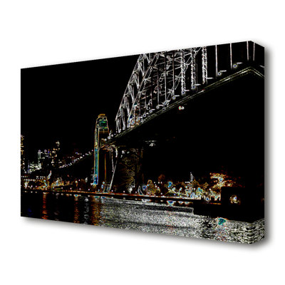 New York Brooklyn Bridge - Wrapped Canvas Print