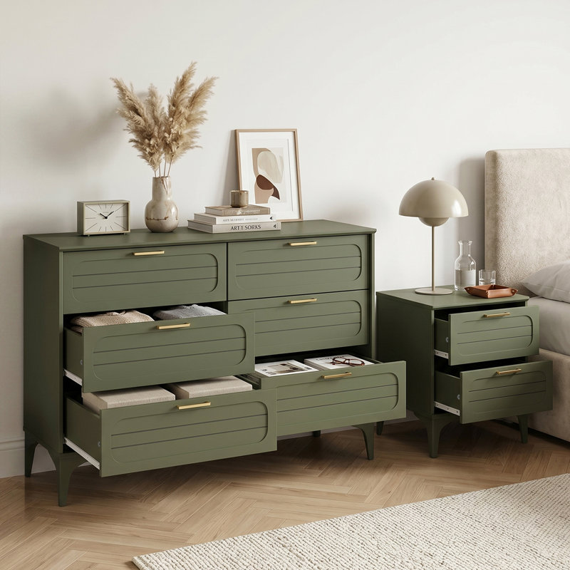 Harrington Serenity Storage Bedroom Set, Kale Green