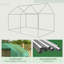 Outsunny 2 x 3 m Walk-in Polytunnel Greenhouse, Wide Roll-up Door-94340602