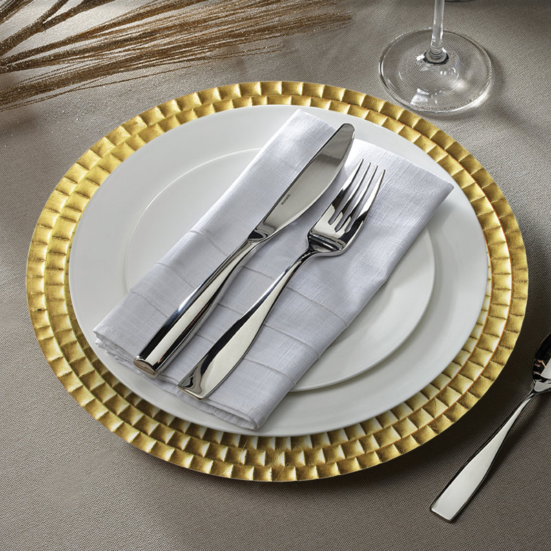 Plat de service 13 po, Or