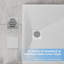 Slip-Resistance 32mm H Square White Shower Tray-1947111104