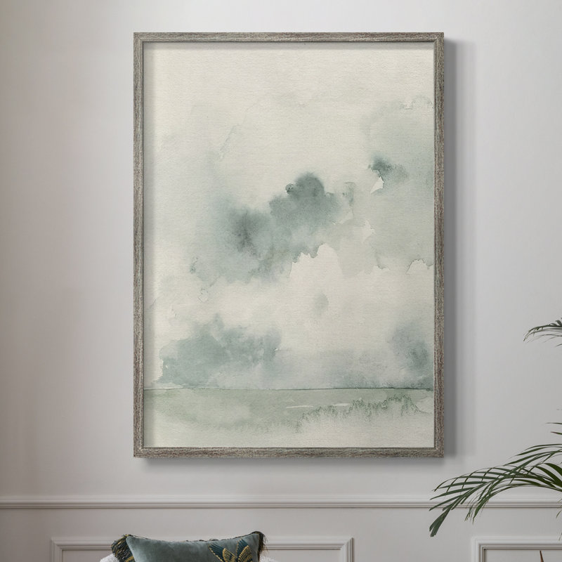 «Ocean Impression I», reproduction encadrée - bois massif, H 30 po x l 24 po