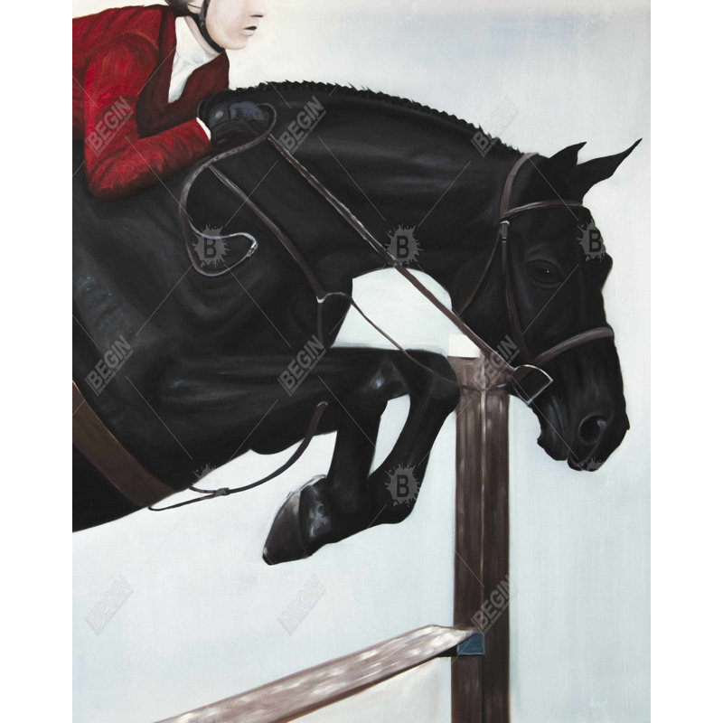 Riding Competition Print On Canvas