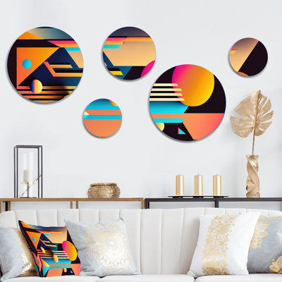 Abstract Wall Decor on Metal