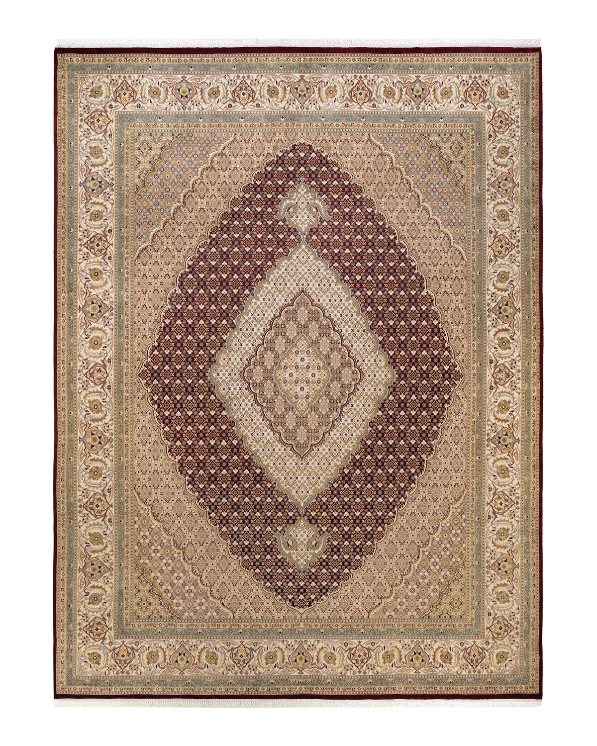 Alegre Bordered Power Loomed Tan Indoor/Outdoor Rug Gracie Oaks Rug Size: Rectangle 9'6 x 12