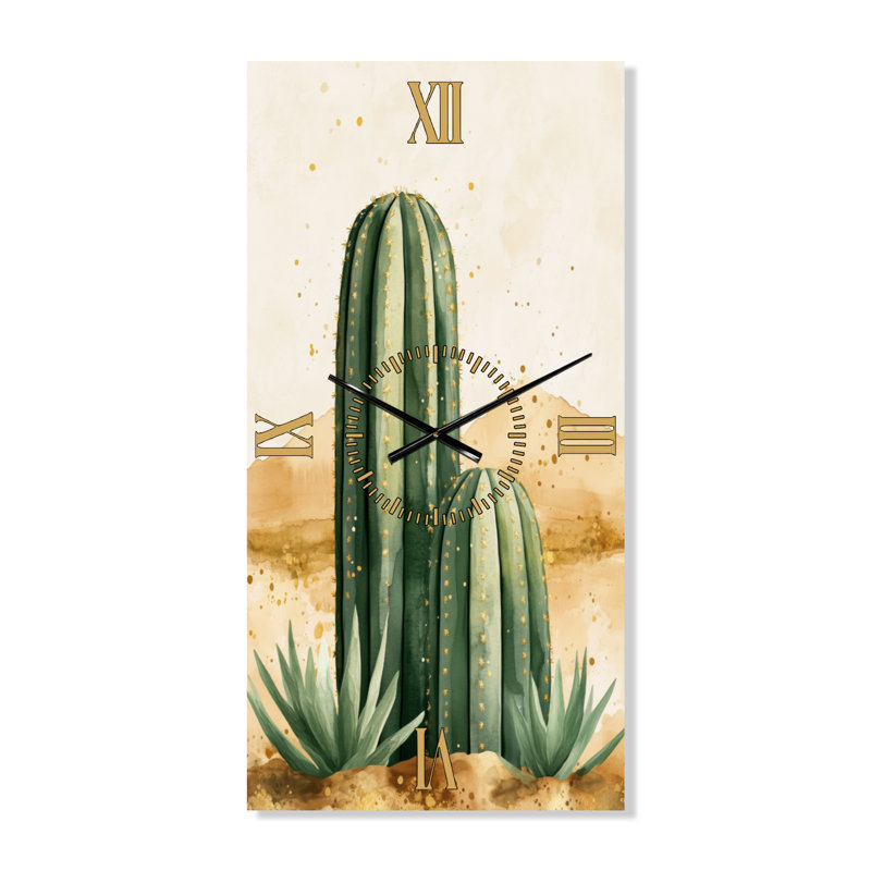 Whipton I - Southwestern Wall Clock, 32" H x 16" W - Rectangle