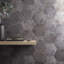 Kalay 9" Hexagon Polished Porcelain Tile-189182000