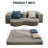 Kuebler Vegan Leather Convertible Sofa (Pillow Not Included)-67672821-67672778