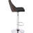 Contemporary Swivel Bar Stool With Adjustable Height, Diamond Finish, And Weathered Oak In Black Upholstery American Design Curved Back, 360 Swivel, Height