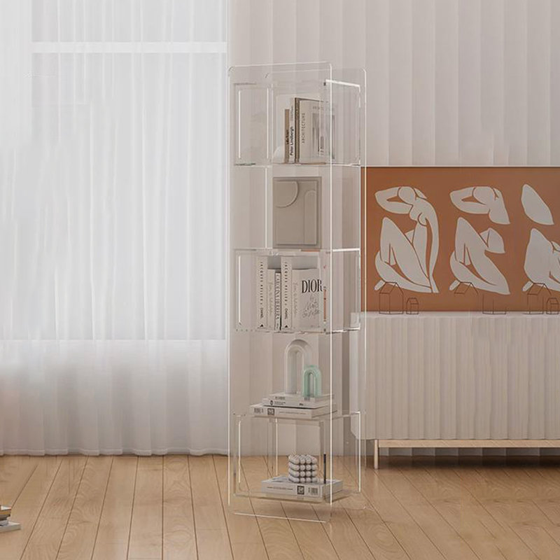 Modern simple display bookcase with door, Transparency