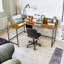 166Cm W L-Shaped Computer Desk With Steel Frame