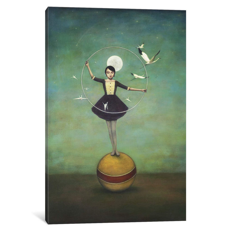 Luna's Circle by Duy Huynh - Wrapped Canvas Painting, 101.6 cm H x 66.04 cm W x 1.91 cm D