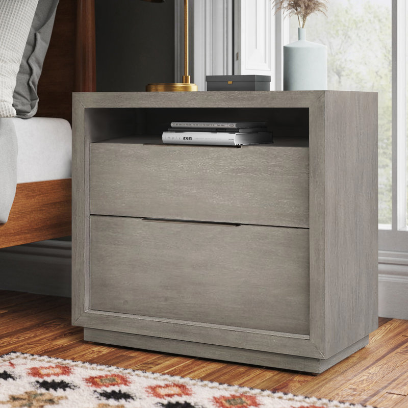 Eloise 2 - Drawer 32" Nightstand, Mineral