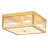 Celora 4 - Light Square Glass Bar Flush Mount Ceiling Light-114434312-114434313