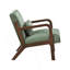 Chaise d'appoint moderne avec coussin moelleux en velours côtelé et meubles de maison 1 pièce avec structure en bois d'hévéa-1277951442