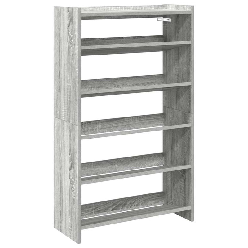 Shoe Rack Old Wood 60X25x81 Cm Engineered Wood, Grey Sonoma