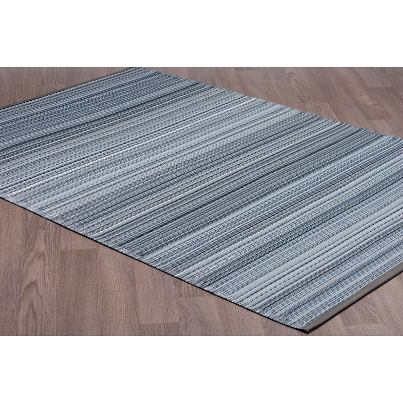 Tapis intérieur / extérieur rayé Teena, Rectangle 4 pi x 6 pi