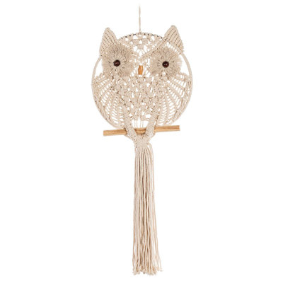 Suspension en macramé de coton