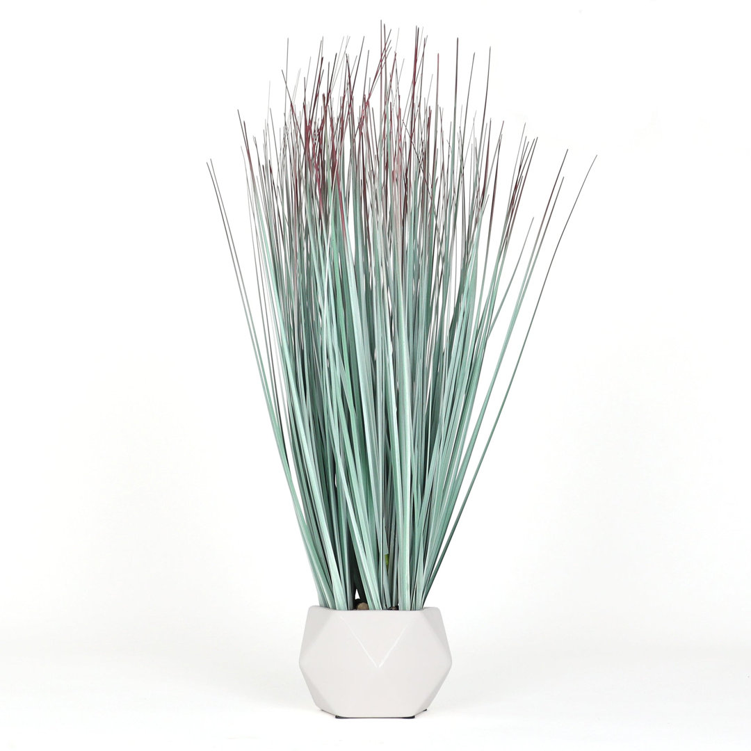Bornbridge 22.5'' Faux Onion Grass Grass in Planter Bornbridge Flowers/Leaves 