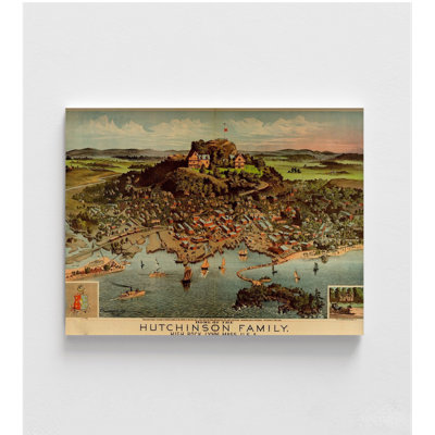 Maison de la famille Hutchinson à Lynn-Massachusetts, 1881, impression de vue de l'État des États-Unis, impression d'affiche aux États-Unis, ferme rustique, art mural