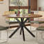 120 cm Beech Round Dining Table-497877928