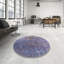 Tapis mauve / brun à motif abstrait Burgettstown-1146668243