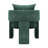 Modern 3-Leg Chenille Accent Chair with Ergonomic Arms & Removable Pillow, Plush Small Space Armchair, Single Sofa Chair for Living Room, Bedroom, Dining Room and Office-33640166