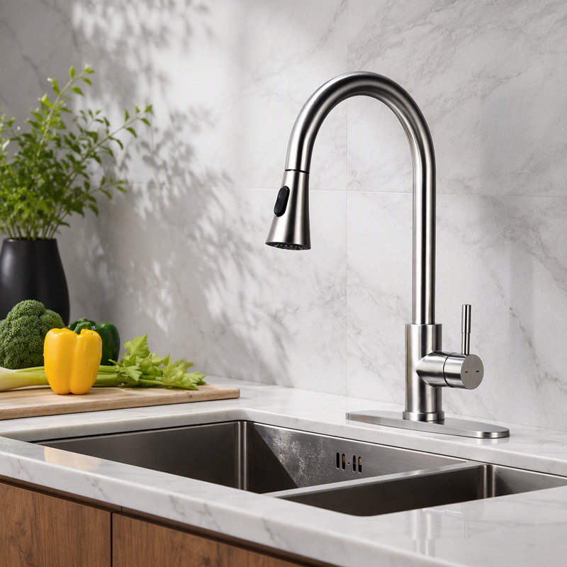 Kitchen Faucet With Pull Out Spraye