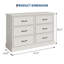 Table de tiroir blanc antique - Armoire de rangement pour chambre à coucher-1493652986