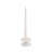 5" H Glass Sculptural Taper Candle Holder with Rounded Base-1290659658