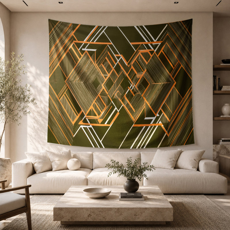 Tapisserie murale Op Art 90, 26 po x 36 po