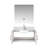 Bath Vanity With Faucet Set And LED Mirror