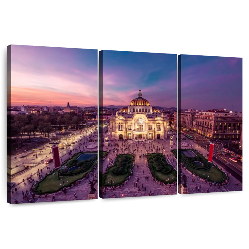 Palacio de Bellas Artes sombre, H 24 po x l 38 po