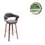 Fish 72cm Swivel Fabric Mid-Century Bar Stool-20031136