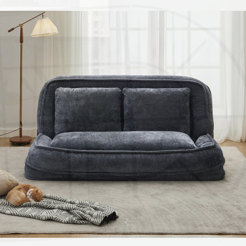Lit convertible pour chien en couple, Gris foncé