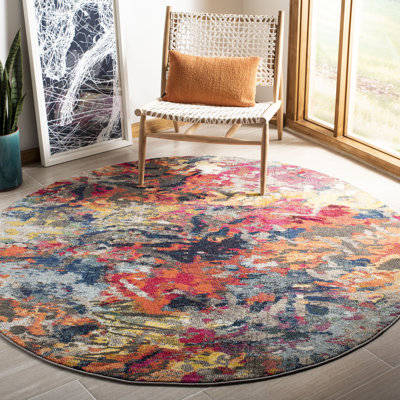 Hertzler Southwestern Blue/Orange Area Rug