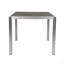 Table de salle à manger d'extérieur - Aluminium anodisé - Plateau en osier - 35 po