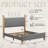 Natural Log Style Solid Wood Post Bed-122808976-118736345