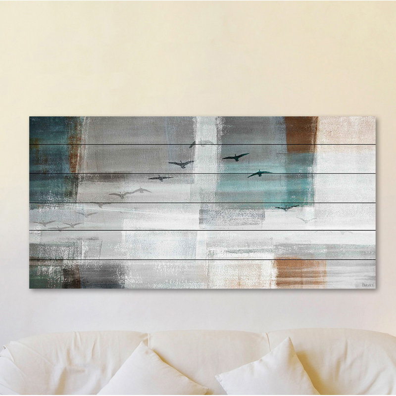 «Going South» par Parvez Taj - reproduction sur bois, H 12 po x l 24 po x p 1,5 po