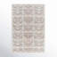 Tapis beige / gris noué à la main Kidus-831045070