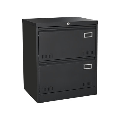 2 Drawer Metal Lateral File Cabinet With Lock by Inbox Zero