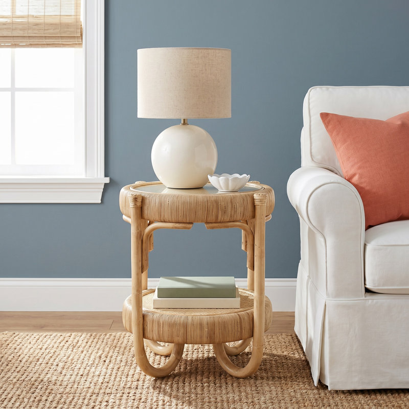 Hathaway End Table, Sea Glass