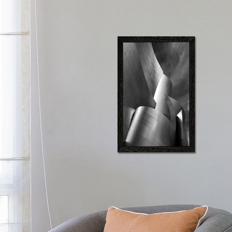Architectural Art - Print on Canvas, 152.5 cm H x 101.5 cm W, Black Framed