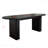 Extendable Dining Table 4-8 Person Oval Wooden Strip Base Family-571484918