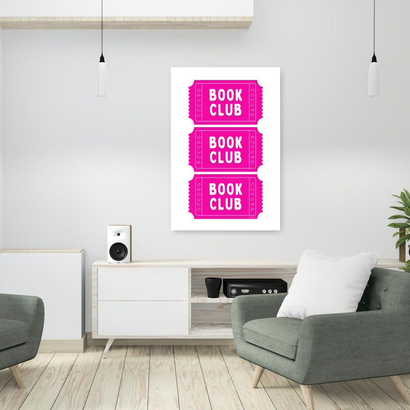 «Book Club», audacieuse et moderne, art mural, H 36 po x l 24 po