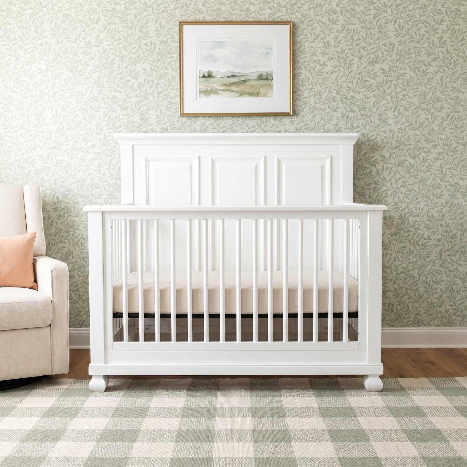 4-in-1 Crib, White