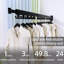 Clothes Drying Rack, Wall Mounted Laundry Drying Rack,Black