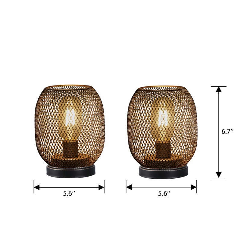Lampe de table d'extérieur à piles 6,7 po (forme d'œuf)