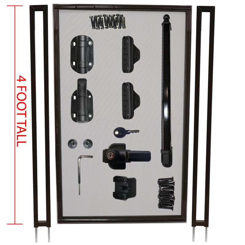 Grande barrière de piscine en vinyle PoolfenceDIY, H 48 po x l 30 po x P 3 po, Brun