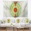 Tapisserie sphère vert fractale abstract cabalistic-28495019